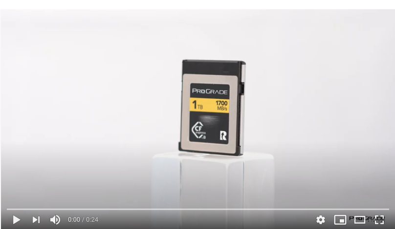 CFexpress Type B 1700 Gold Memory Card | ProGrade Digital