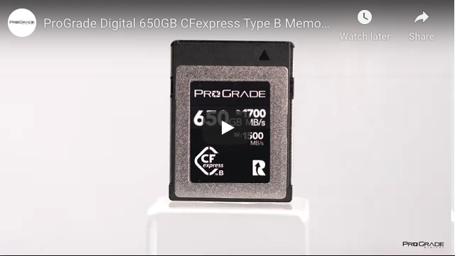 ProGrade Digital annonce les cartes CFexpress de 1To, remplacement