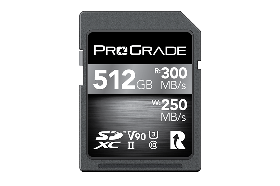 Prograde Digital™ Announces a Higher Capacity SDXC UHS-II V90 512GB Memory Card