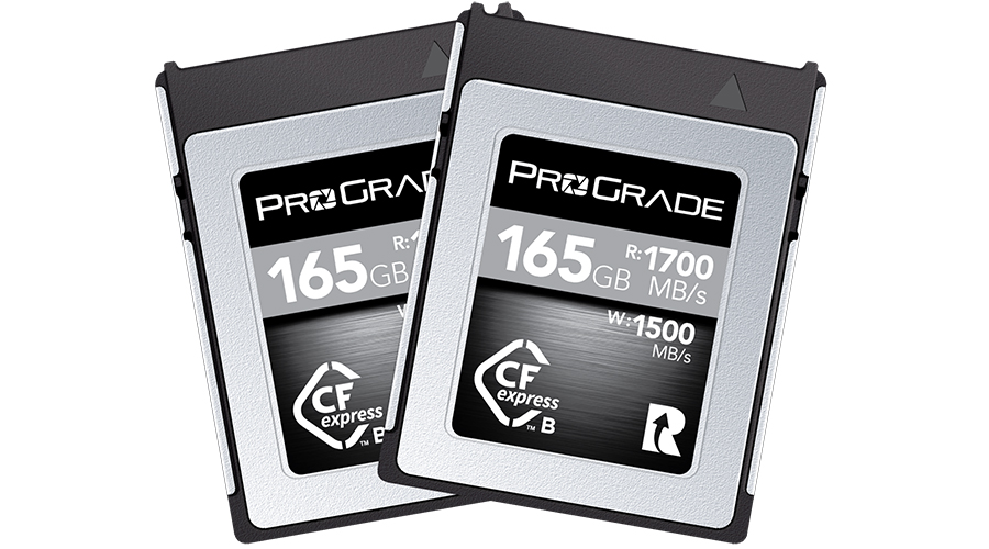 CFexpress Type B 165GB Memory Card Announcement | ProGrade Digital