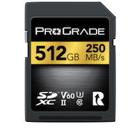 ProGrade Digital SDXC UHS-II V60 250R Memory Card