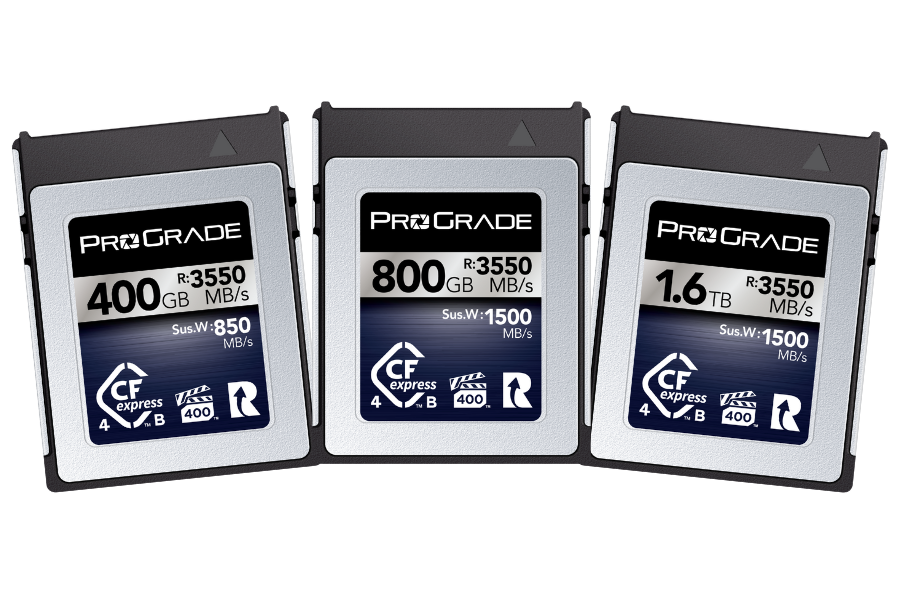 PROGRADE DIGITAL ANNOUNCES NEW LINE OF 4th GENERATION CFEXPRESS 4.0 TYPE B VPG400 RATED MEMORY CARDS 