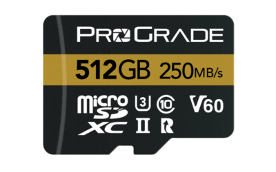 PROGRADE DIGITAL ANNOUNCES A HIGHER CAPACITY MICROSDXC UHS-II V60 512GB MEMORY CARD